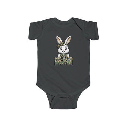 Girl Dye Hard Hunter - Camo Bunny Infant Bodysuit - Perfect for Easter and Baby Showers