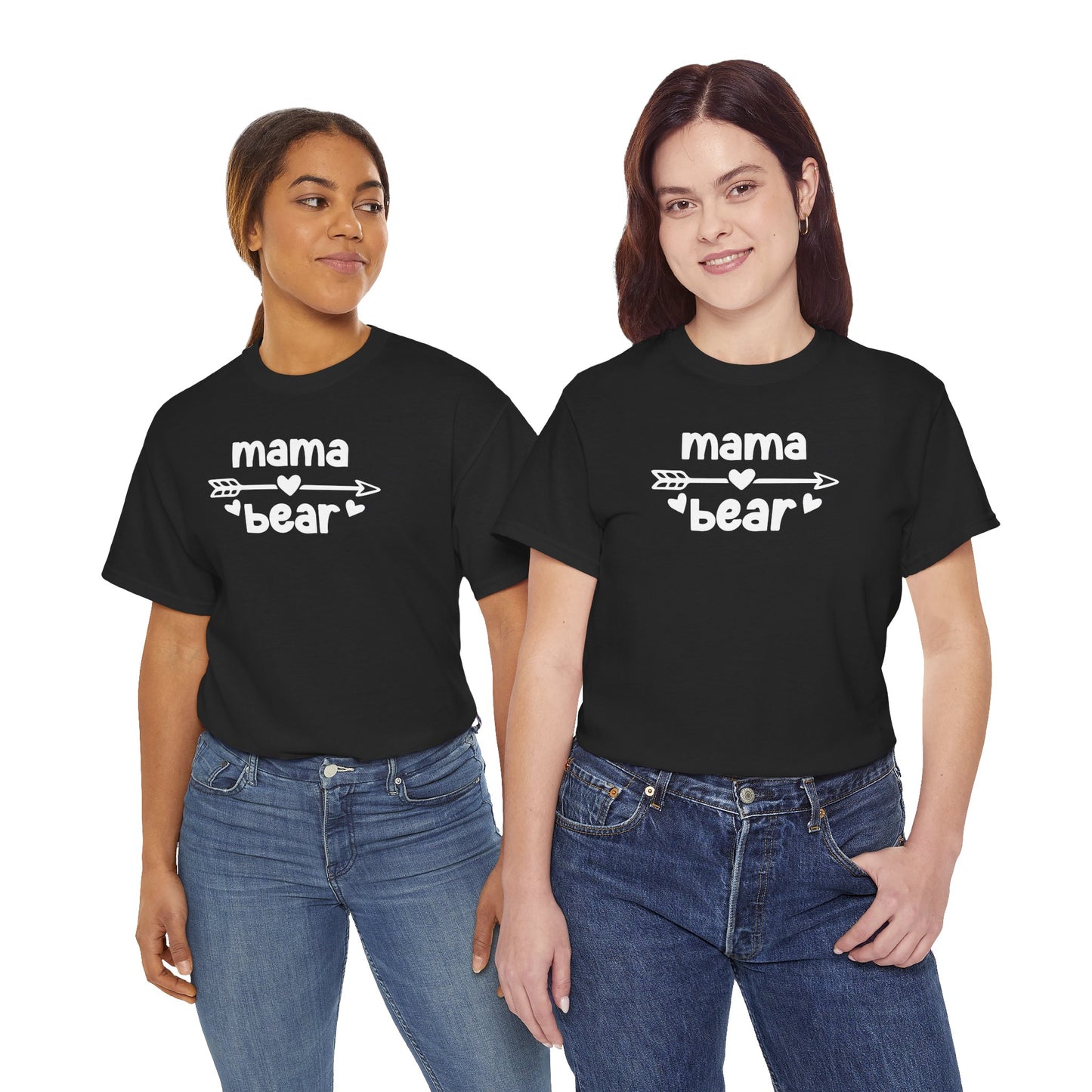 Mama Bear with Sunglasses - Unisex Tee, Family Bear Claw Shirt, Mom Graphic T-shirt, Casual Top for Her, Gift Idea