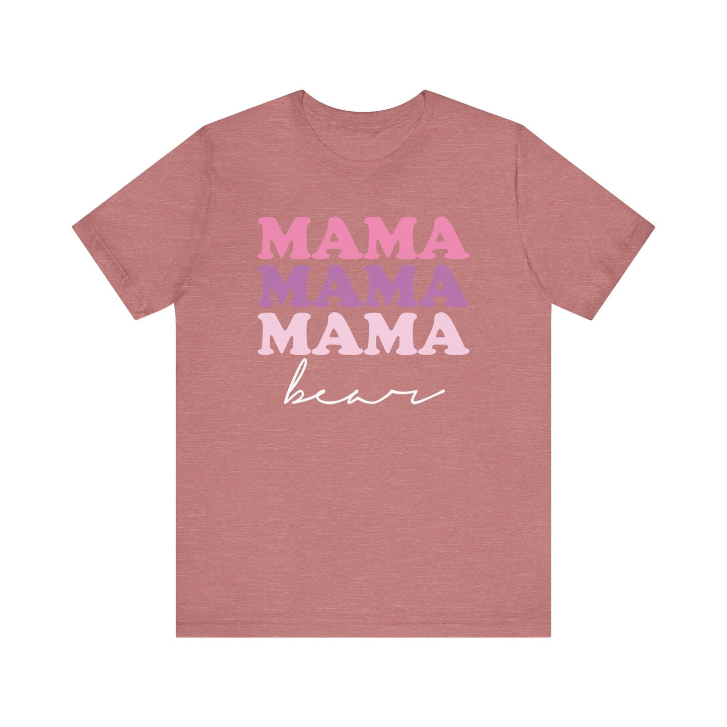 Mama Bear Womens Jersey T-Shirt, Mom Gift, Mother's Day Tee, Family Shirt, Bella Canvas Top