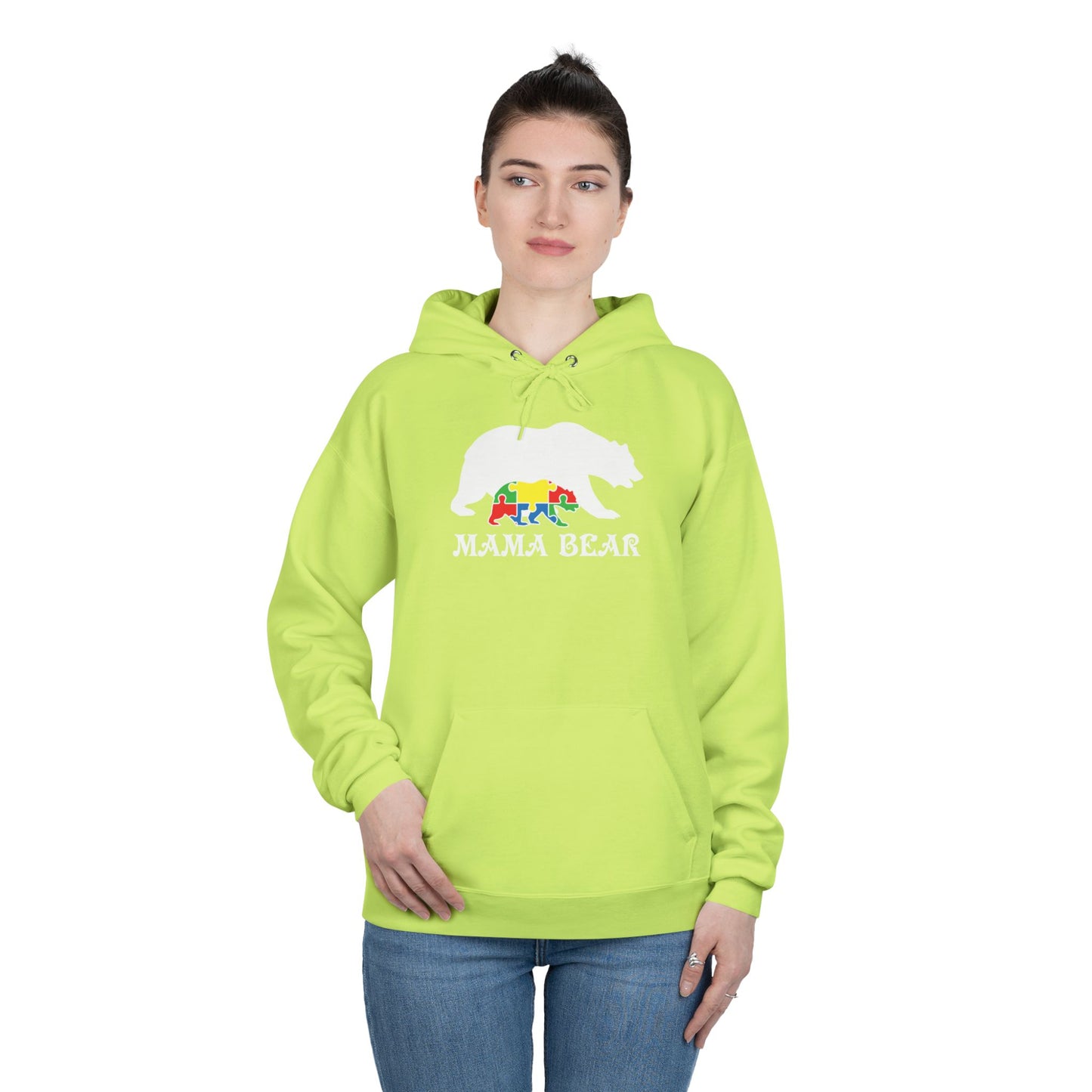 Autism Mama Bear - Pullover Hoodie Sweatshirt