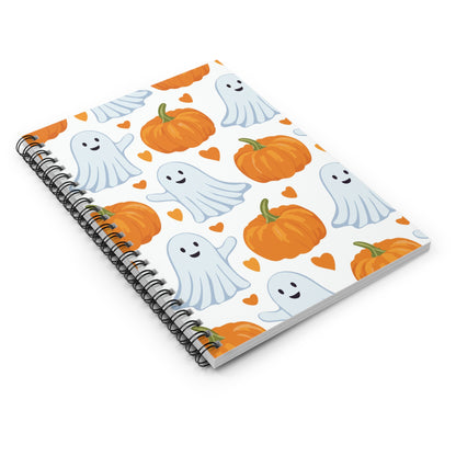 Ghose and Pumpkins Spiral Notebook - Ruled Line