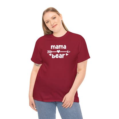 Mama Bear with Sunglasses - Unisex Tee, Family Bear Claw Shirt, Mom Graphic T-shirt, Casual Top for Her, Gift Idea