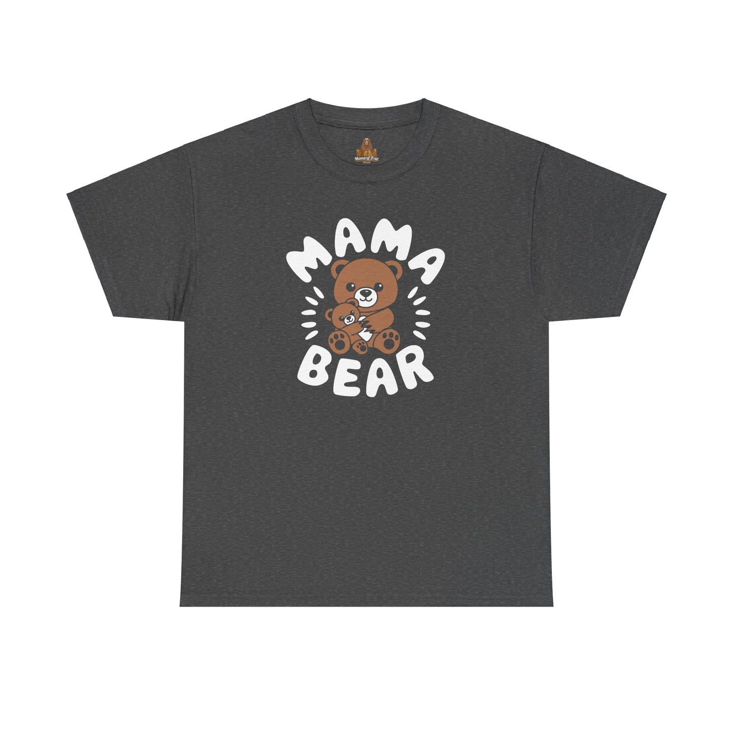 Mama Bear with a Cute Teddy Bear - T-Shirt, Mom Gift, Mother's Day Shirt, Family Apparel, Cute Tee