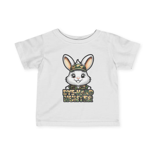 Dye-Hard Hunter Infant Tee - Cute Bunny T-Shirt for Little Outdoorsy Kids