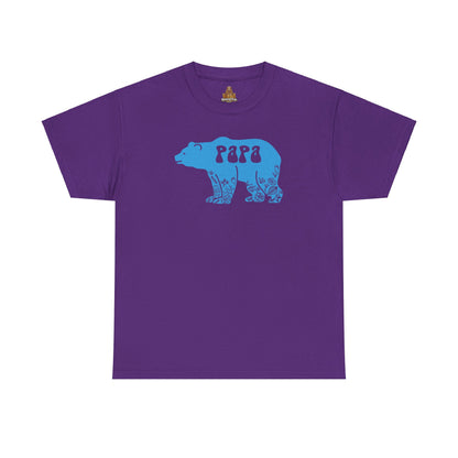 Floral Papa Bear T-Shirt, Daddy Tee, Father's Day Gift, Family Matching Shirt, Dad Birthday Present